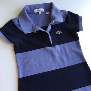 Lacoste pique polo dress for girls. Size 2 (86 cm)